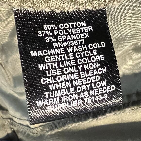 Women's 6 Liz Claiborne Career Emma Classic Stretch Dress Pants Olive Green - Picture 6 of 10